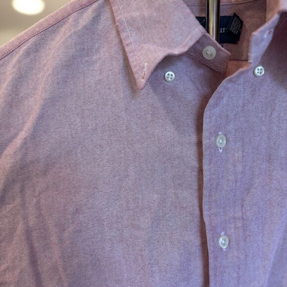 Polo Ralph Lauren Classic Fit Chambray Pink Button Down Shirt Men's L Flesh Pony - Picture 5 of 6